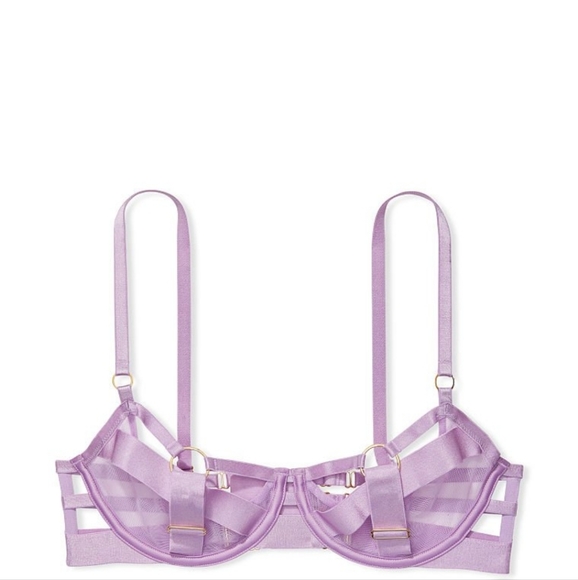 Victoria's Secret Unlined Demi Strappy Cutout Bra - Picture 3 of 3